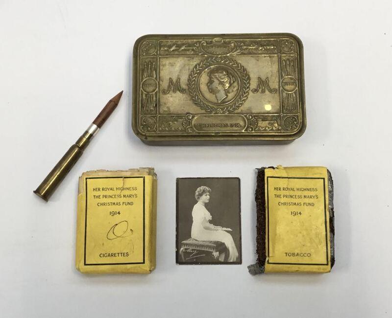 ww1 tobacco tin A scarce WW1 era Princess Mary tin with most of its original contents. To  include: the