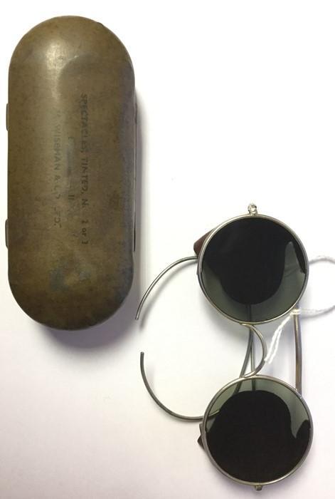 WW2 British RAF Spectacles, Tinted, No 2 or 3. Maker M Wiseman & Co Ltd ...
