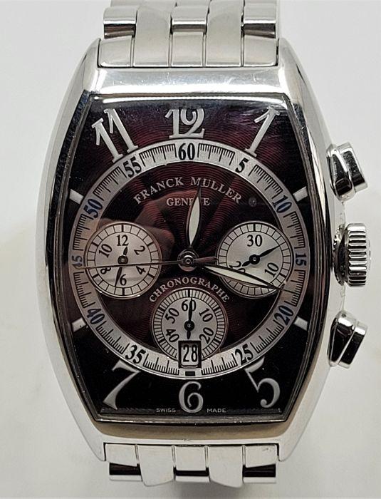 A Franck Mueller 6850 CC AT stainless steel automatic chronograph