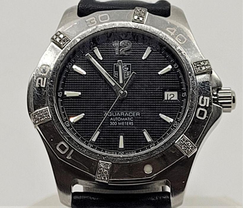 A stainless steel Tag Heuer