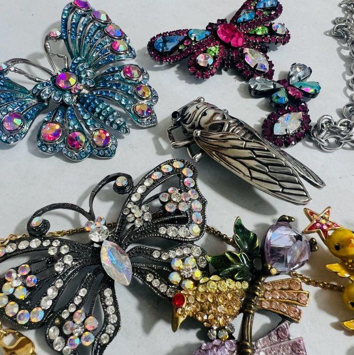 Butler and wilson deals butterfly brooch