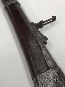 Remington Rolling Block Rifle, Stamped ‘Remington Ilion N.Y U.S.A Pat May 3f Nov 15th 1864 - April 17th 1869’. Part working action (hammer cocks and holds on half & full, trigger releases the hammer but the rolling block does not come all the way back as - 7