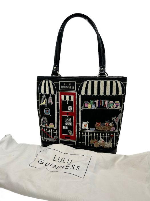 Lulu guinness canvas online bag