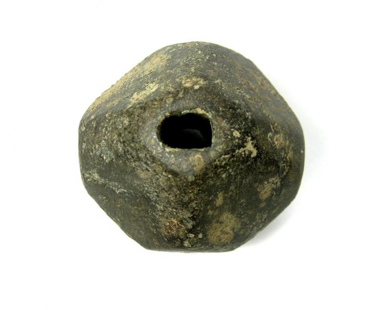 Medieval bronze sword pommel, Circa 1300-1400 AD. A medieval polyhedral ...