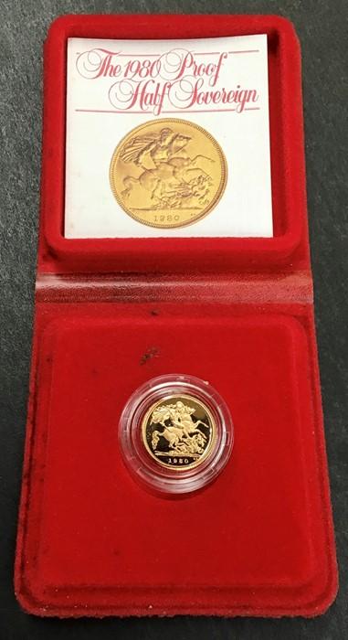 Proof Half Sovereign 1980.