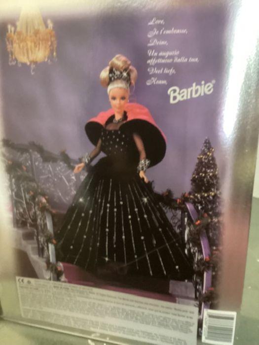 Mattel Christmas Barbie doll 1998; Fabulous Black velvet dress with a rose  wrap and crown; all sealed and perfect stock from a private fine collection.