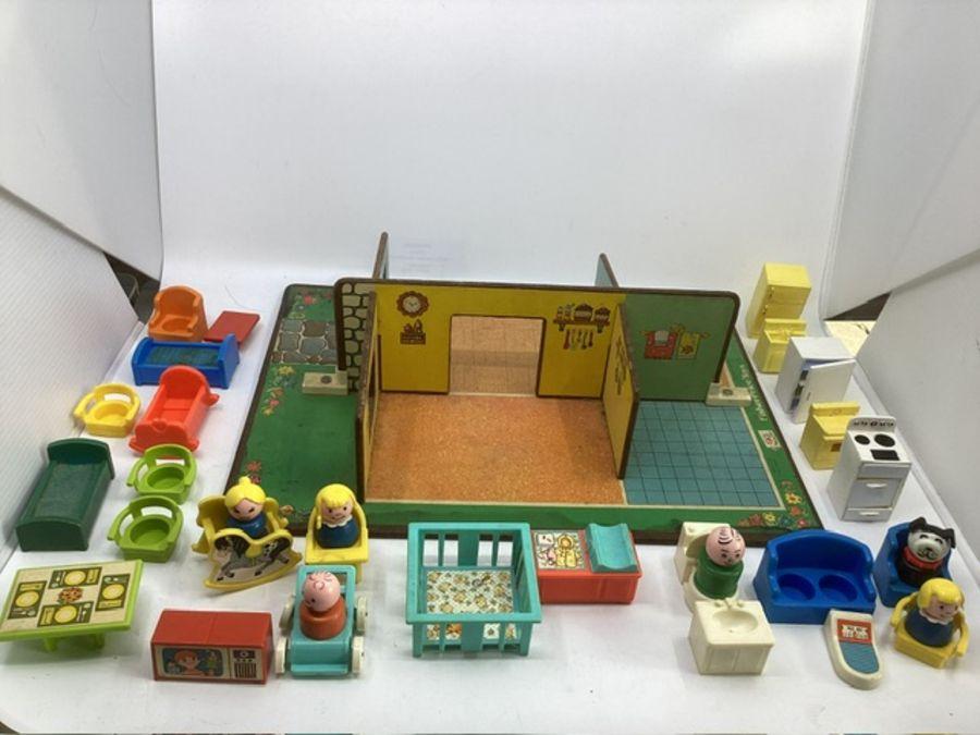 Vintage Fisher sold Price Little People Figures Furniture Accessories