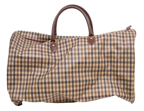 An Aquascutum weekend bag in traditional Aquascutum print in