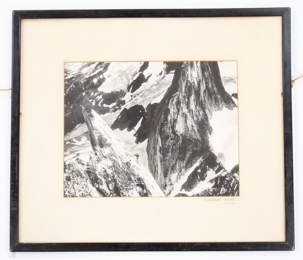 Framed photo of Bugaboo Spire 1959. Print size approx 35cm x 27cm ...