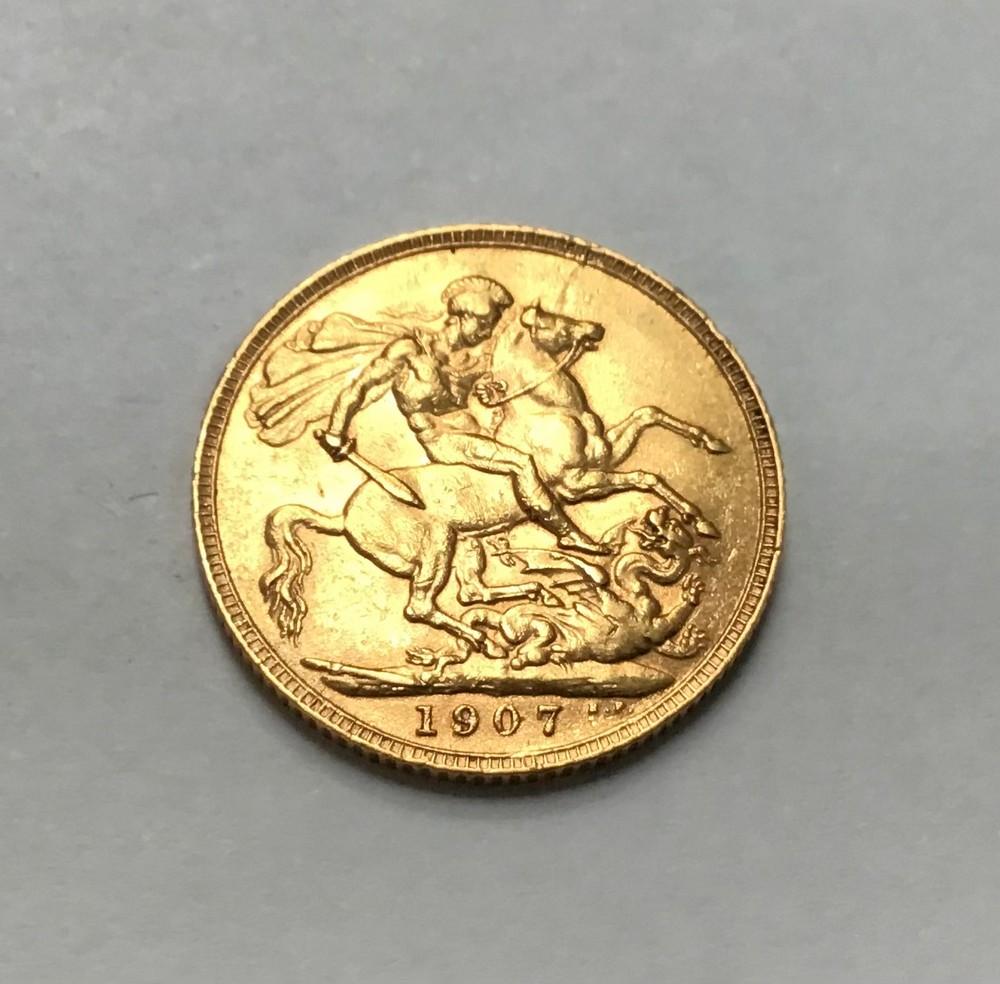 Edward VII 1907 Sovereign.