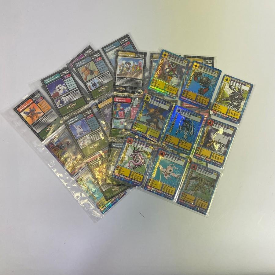 Collection of 37 various Digimon Cards 1999-2000 including various foil  cards, 1st Editions etc. Including 1999 Metalgreymon, 1999 Ready for Bottle  for Rookies. 1999 Piedmon 1st Edition. In varying condition from played,  fasir to very good.
