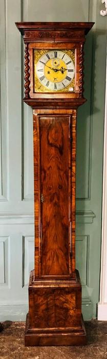 A VERY FINE MARQUETRY LONGCASE CLOCK – RICHARD BAKER – LONDON – The Antique  Clock Company