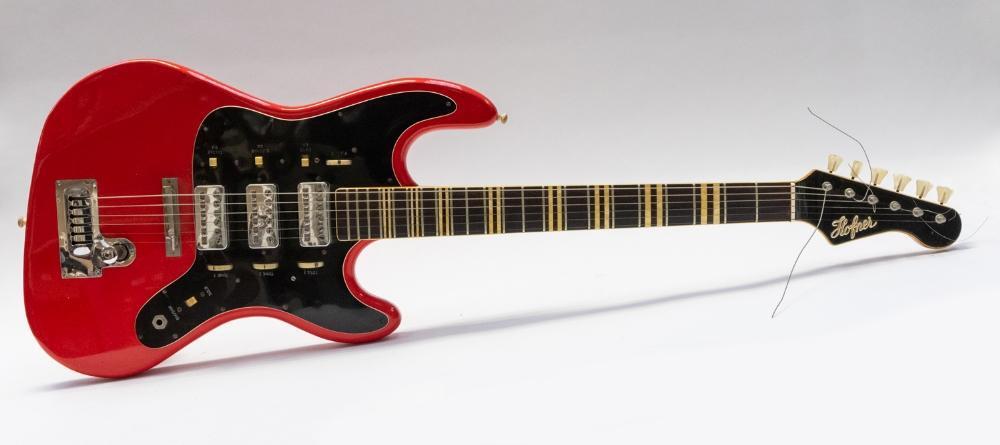 Hofner Guitar - Galaxie 176 solid deluxe in cherry red - 6 string