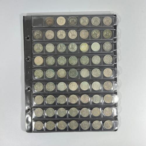 Collection of Shillings Sixpences & Threepences to include:
 Pre 1920: 20 x threepence, 17 x sixpence, 17 x shilling
 Pre 1947: 20 x threepence, 29 x sixpence, 41 x shilling