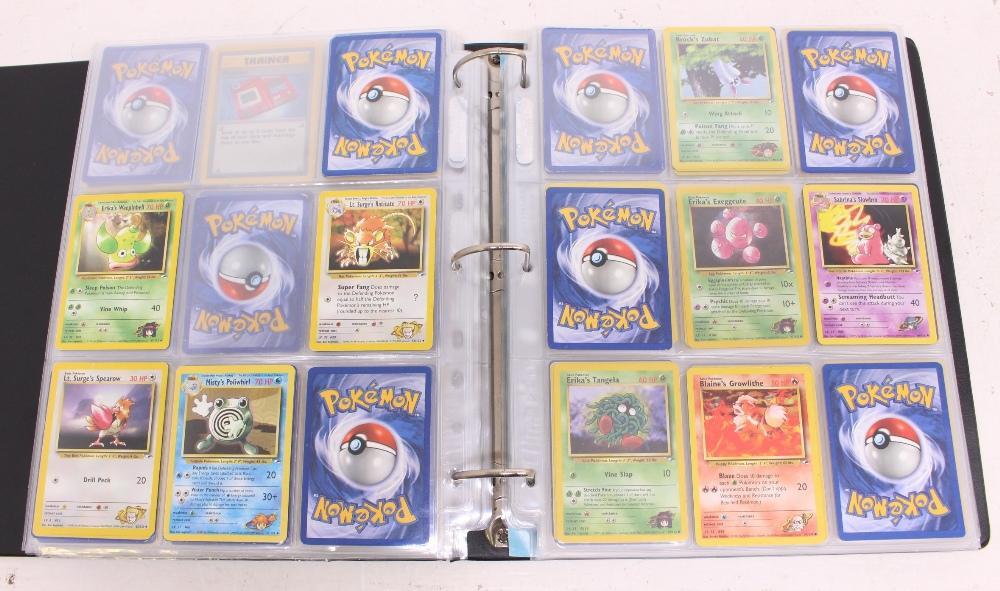 Pokemon: One binder of assorted Wizards of the Coast Pokemon cards, mostly  non-holographic cards, including: