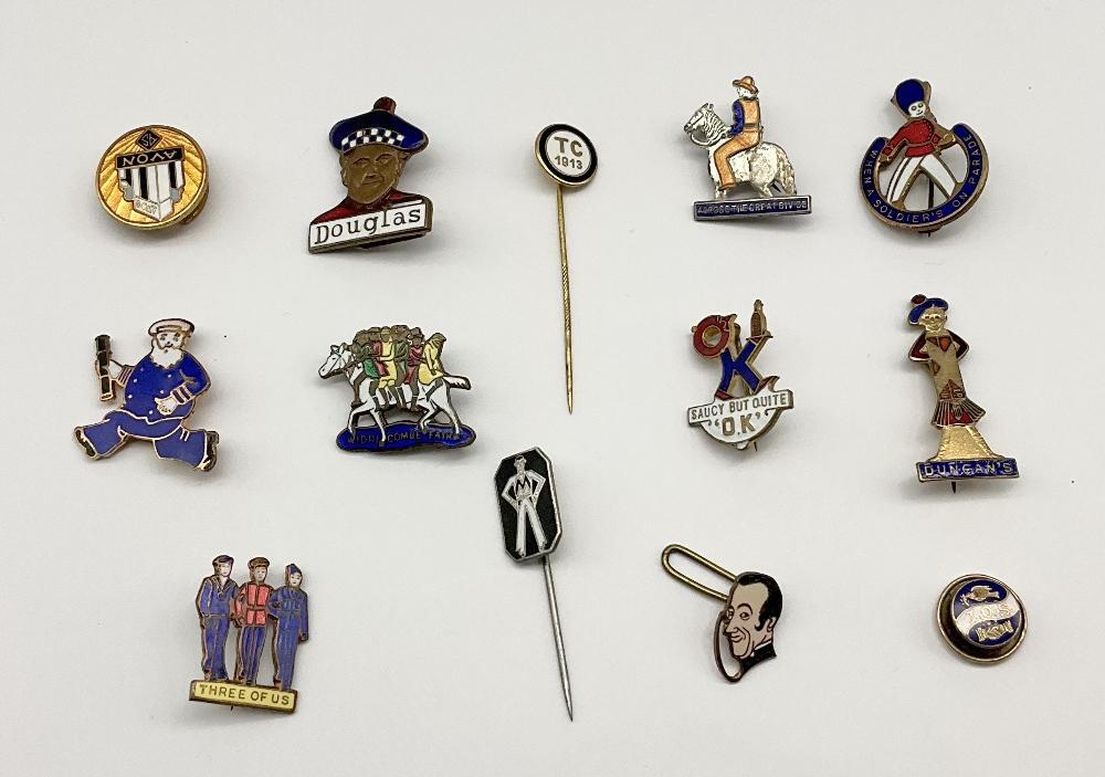 Insigne/broche De Revers Vintage Sunbeam Moto - Émaillé Bleu - H.W. Miller Birmingham - 1.5x3cm