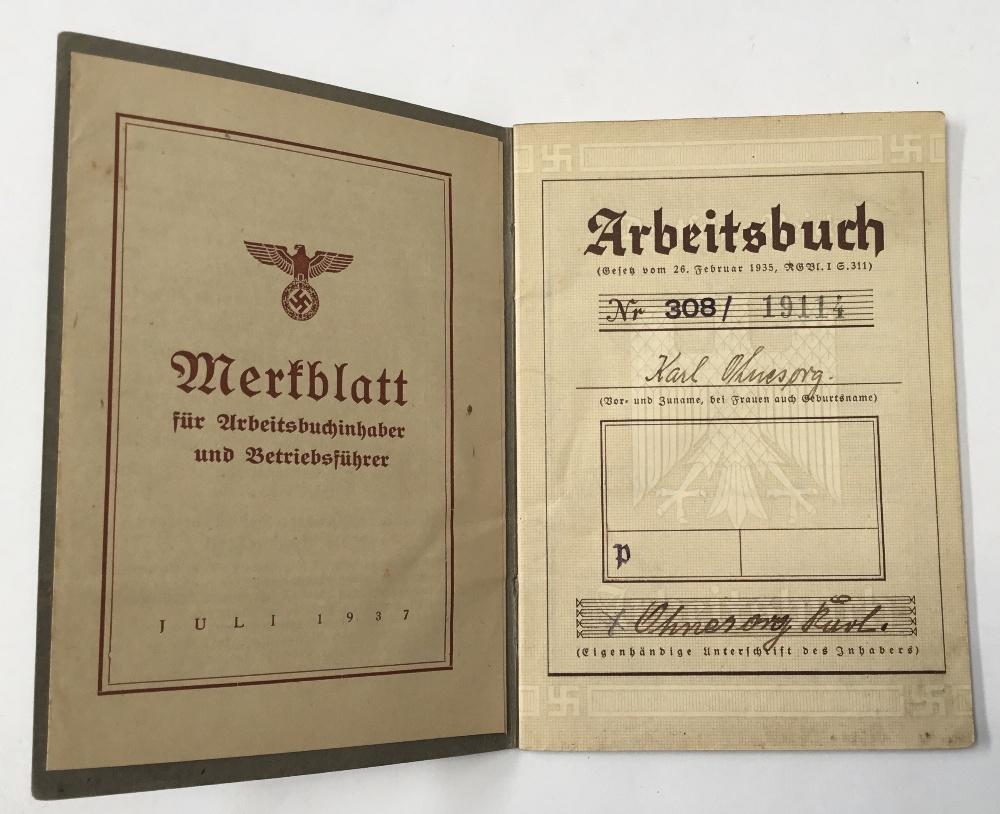 2 WW2 era German identification books, plus one pre-WW1 examples