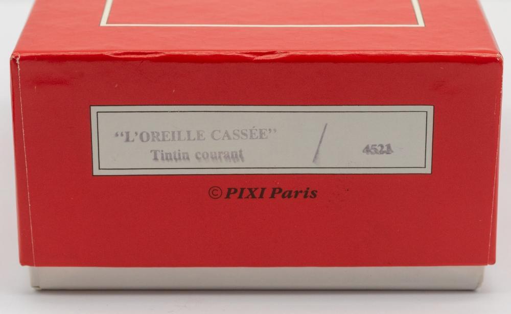 Pixi: A boxed Pixi, Paris, lead figurine, 'L'Oreille Cassee