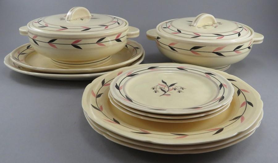 Antique Pountney selling & Co. Ltd Ceramic Four Piece Covered Bowl Set