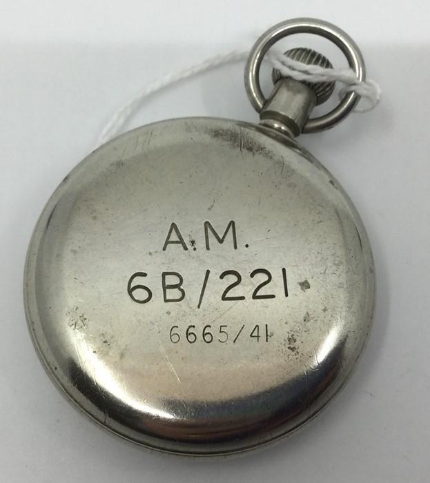 WW2 British RAF issue Stopwatch. Reverse of case marked AM 6B/221 and ...