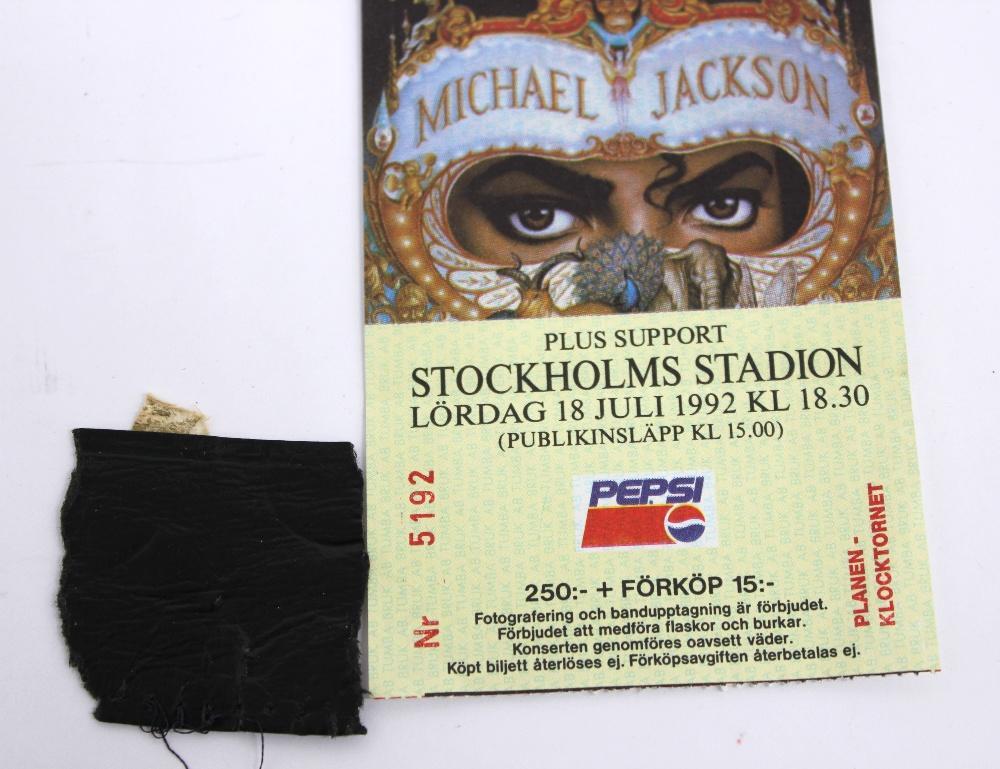 MICHAEL JACKSON Piece of his Trilby Hat ! A great piece of music