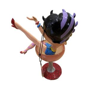 Betty Boop surf board figure 60 x 30cm approx. plus a boxed Betty