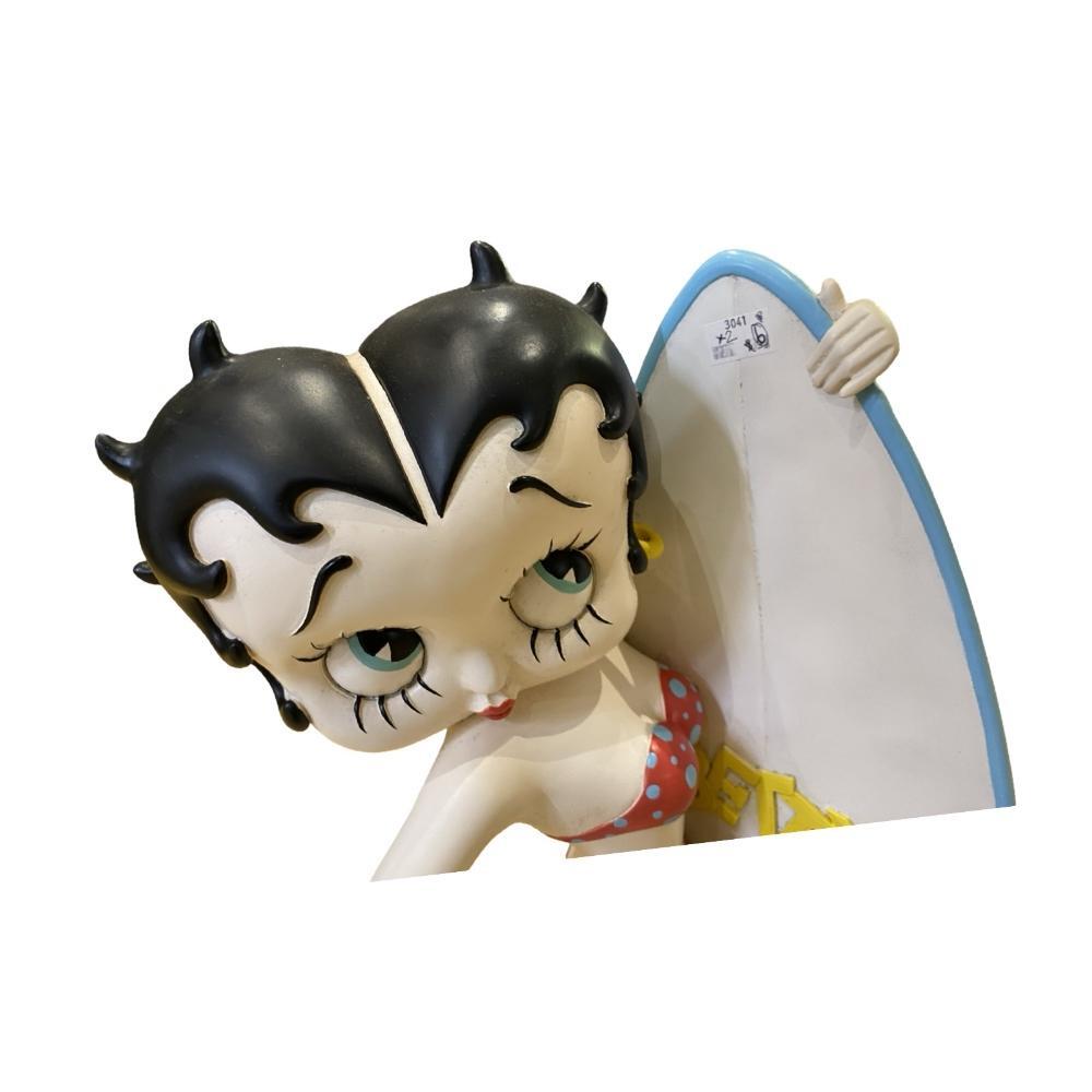 Betty Boop surf board figure 60 x 30cm approx. plus a boxed Betty