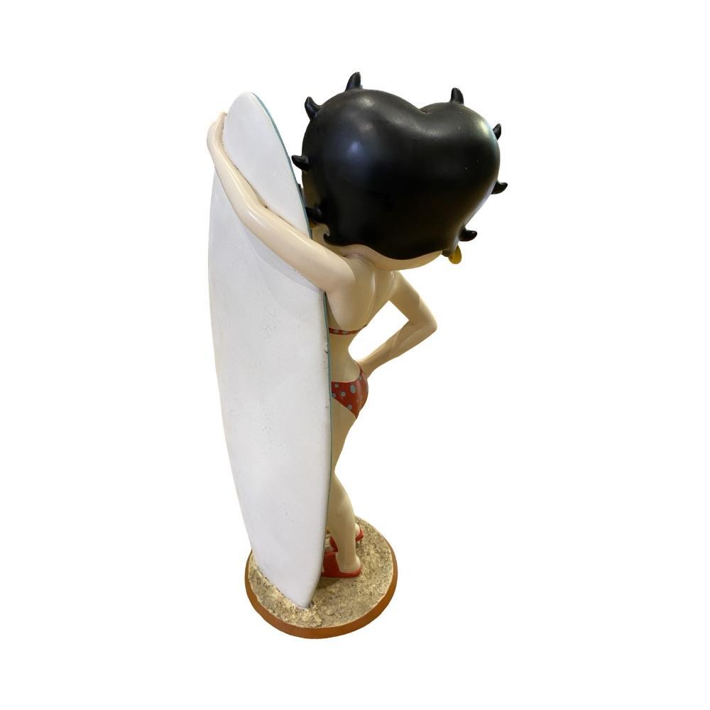 Betty Boop surf board figure 60 x 30cm approx. plus a boxed Betty