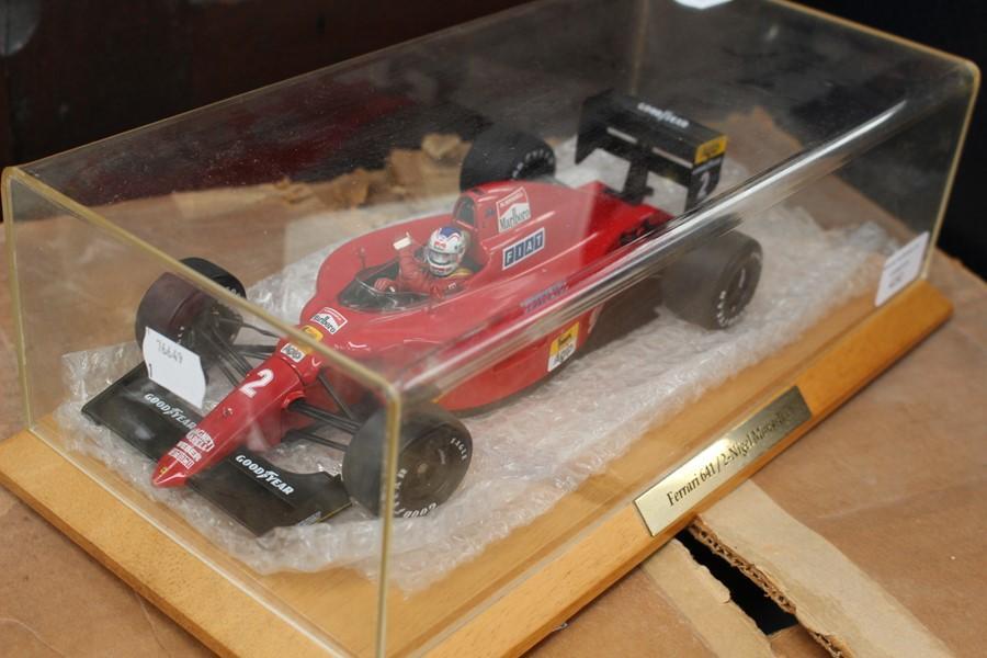 Exoto Ferrari 641/2 Nigel Mansell, 1:18 scale F1 car in perspex