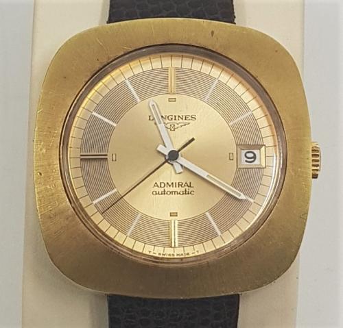 A Longines Admiral Automatic gentleman s gold plated wrist watch