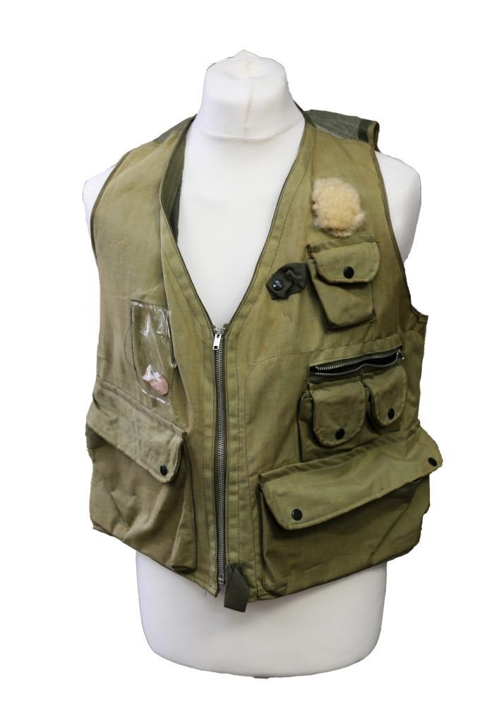 Eric's Garcia fishing gilet by Bob Church & Co Northampton