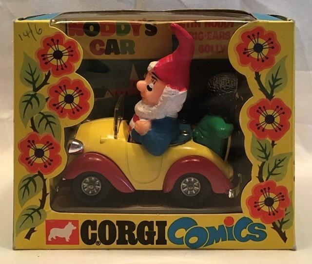 Corgi: A boxed Corgi Comics, Noddy's Car with Big Ears and Golly
