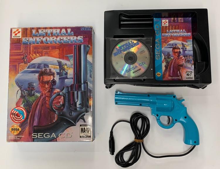 1993 Lethal Enforcers Justifier Gun Bundle Sega Genesis buy w/Box Manual