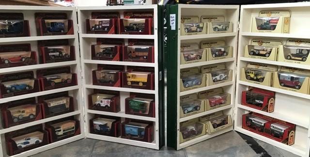 Matchbox models of yesteryear display case on sale