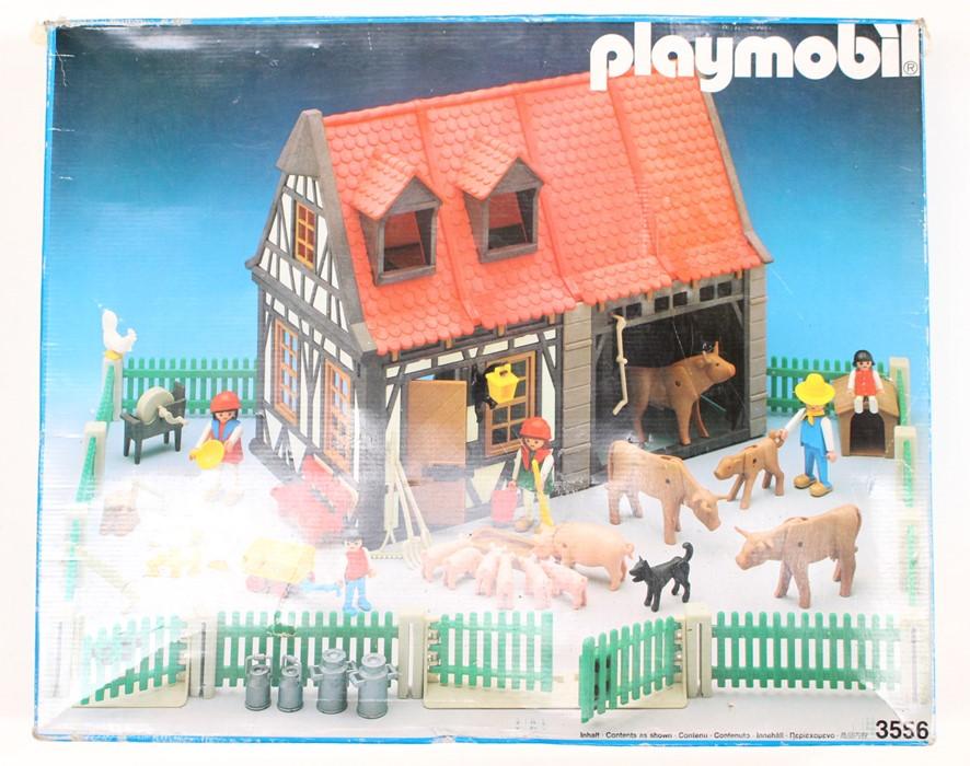 Playmobil: A collection of assorted to include: 3556 Set, 3614 Rally Service Team, 3785 Confederates Wagon, 5344 Shop, 3830 Bear and Ranger, 3751 Rabbit Hutch, 3824 Shepherd, 3823 Scarecrow,