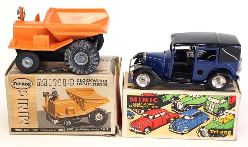 A collection of Triang Minic clockwork vehicles, to include 'Minic