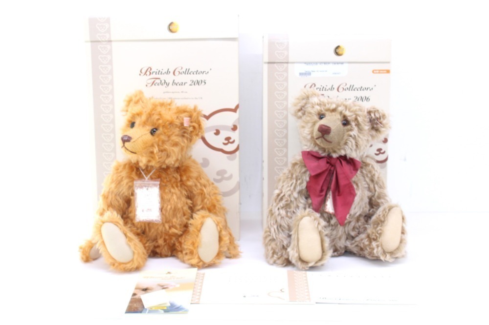 限定 steiff ぬいぐるみ teddy bear 2005 専用袋あり Steiff: A boxed Steiff, British Collectors' Teddy Bear 2005
