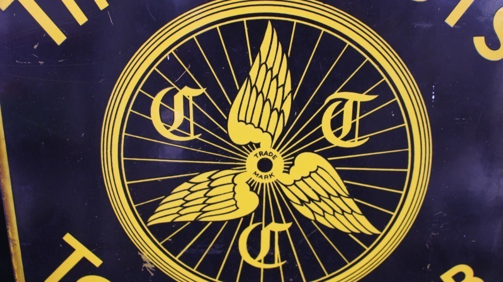 Lot D'insignes émaillés Cyclist Touring Club - Vintage 1947 Avec Bouton