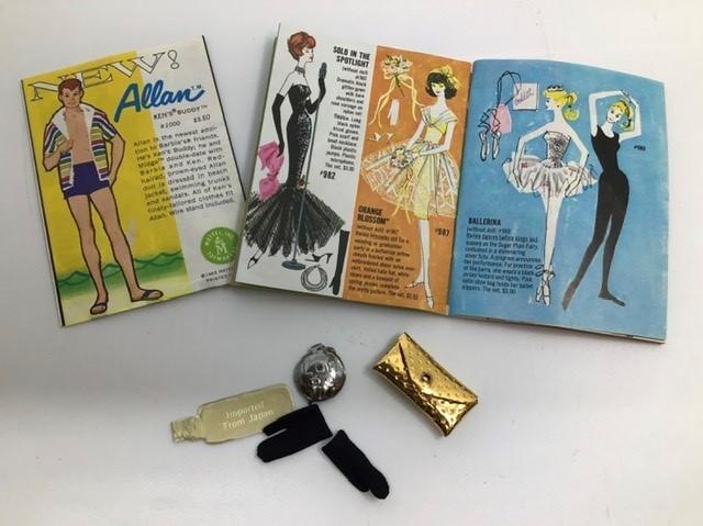 Vintage Barbie 1964, #1609 Black Magic Ensemble Fabriqué en Japon