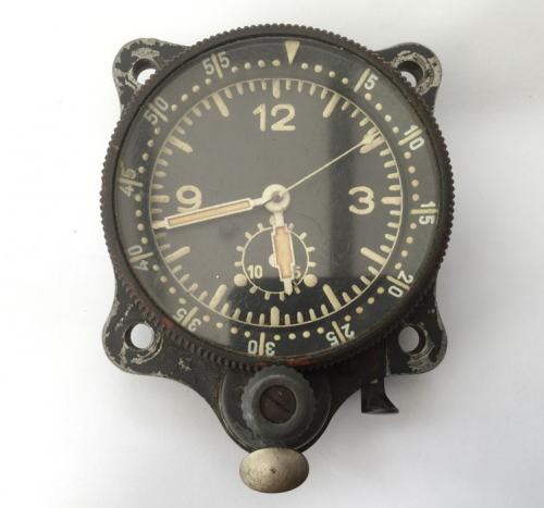 WW2 Third Reich Luftwaffe Junghans Borduhr Aircraft Cockpit clock