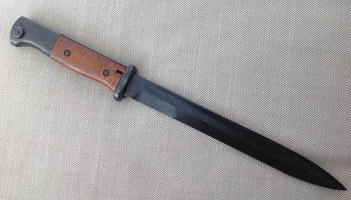 WW2 Third Reich K98 Bayonet with single edged fullered blade 250mm 