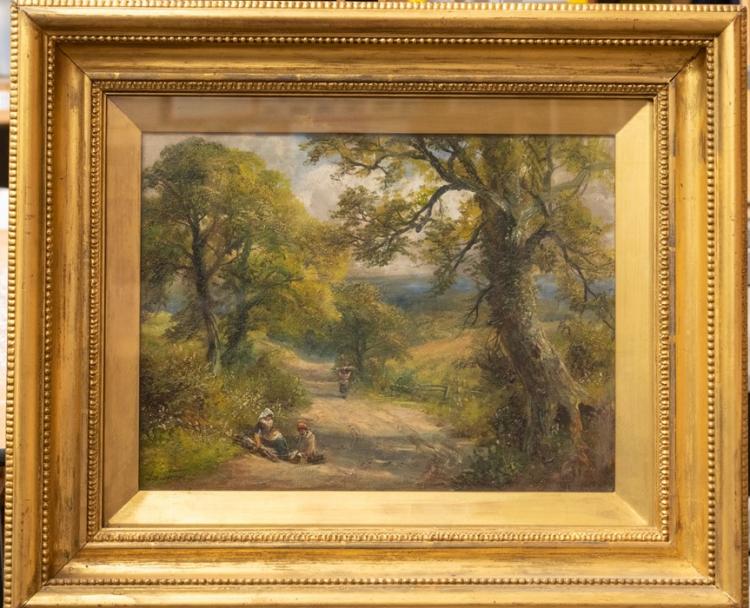 George Turner (British, 1843-1910), On the Way to Kirk Ireton, signed l ...